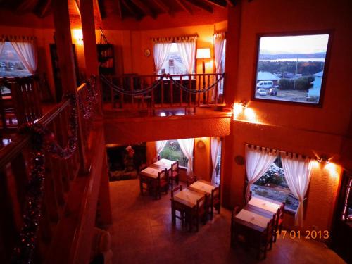 Posezení v ubytování Hosteria Rukahué