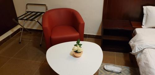 Гостиная зона в Hôtel La Rose Blanche Korhogo