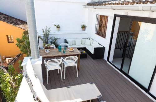 En balkon eller terrasse på Apartments Downtown Valencia