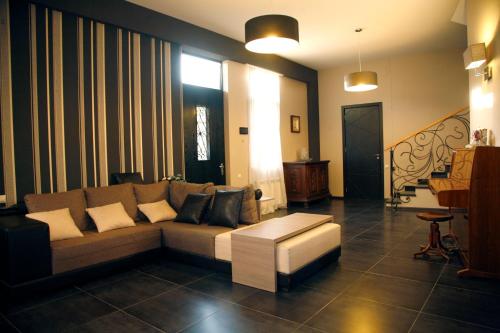 Ein Sitzbereich in der Unterkunft Luxury Villa Nieli