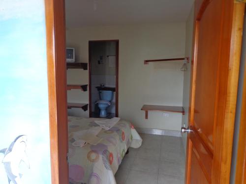 Koupelna v ubytování Hostal Nathaly