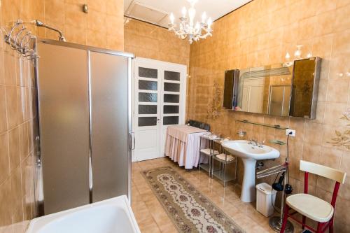 Koupelna v ubytování B&B Pereuka