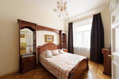 Cama o camas de una habitación en Apartment Smolenskaya 7