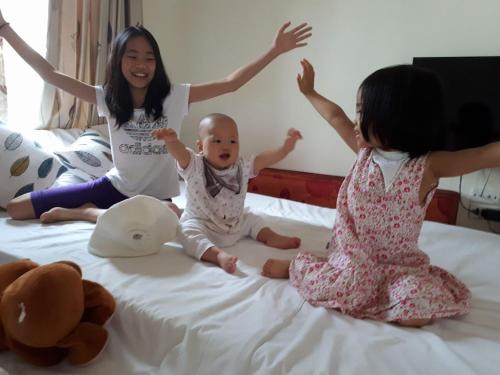 Děti v ubytování Ngoc Linh Villas