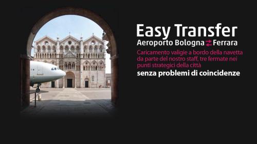 an archway with a picture of an airplane in front of a building at Da Santo Hotel Ristorante Pizzeria in Ferrara