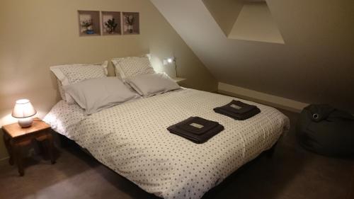 Katil atau katil-katil dalam bilik di Chambres d'hôtes de l'Auberge L'Astrassadou
