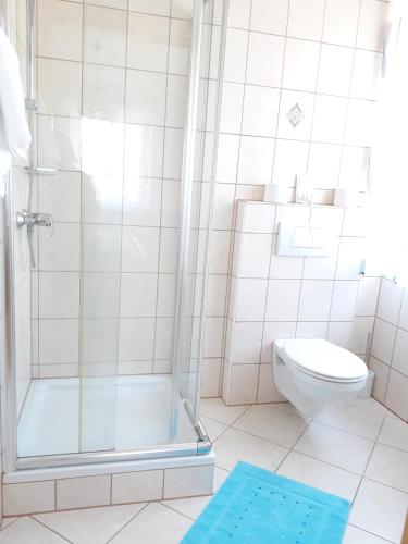 Koupelna v ubytování Gästehaus Klug