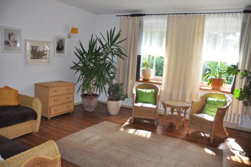 Ruang duduk di Apartment Battin 44 Uckermark