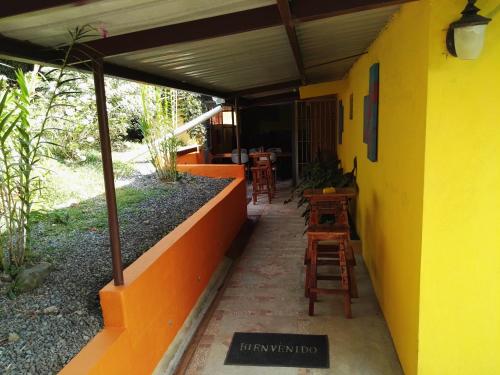Ein Balkon oder eine Terrasse in der Unterkunft Agaseke Lodge Boquete