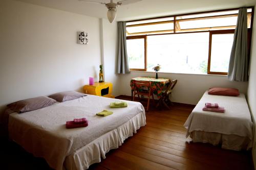 Postel nebo postele na pokoji v ubytování Casa da Gente
