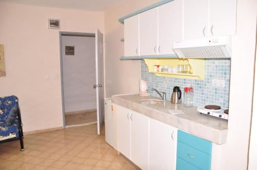 Virtuvė arba virtuvėlė apgyvendinimo įstaigoje Belle Ocean Apart Otel