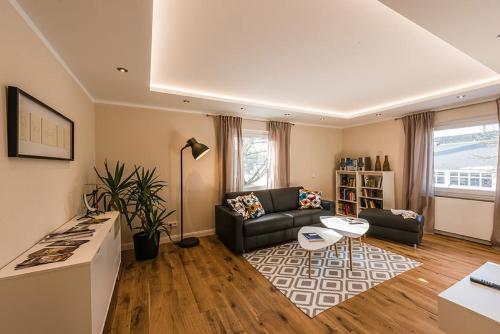 Χώρος καθιστικού στο Ferienwohnung Holl