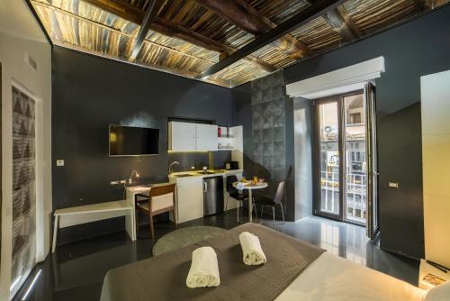 Postel nebo postele na pokoji v ubytování Chiaia 197 Deluxe Residence