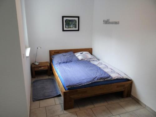 Ένα ή περισσότερα κρεβάτια σε δωμάτιο στο Beautiful Apartment im Zentrum von Sankt Augustin