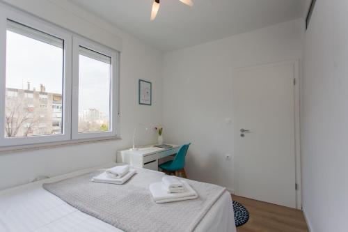 Posteľ alebo postele v izbe v ubytovaní Sweet Home Apatment Split