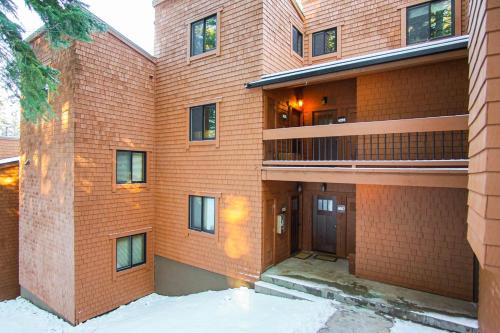 Bygningen som feriehuset ligger i