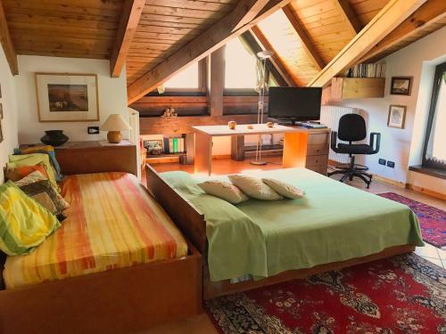 Postel nebo postele na pokoji v ubytování B&B Scotty & Co.
