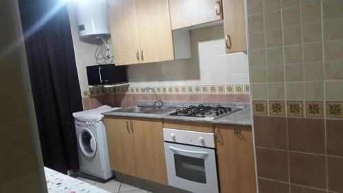 Η κουζίνα ή μικρή κουζίνα στο Agadir jet sakane 1 er étage