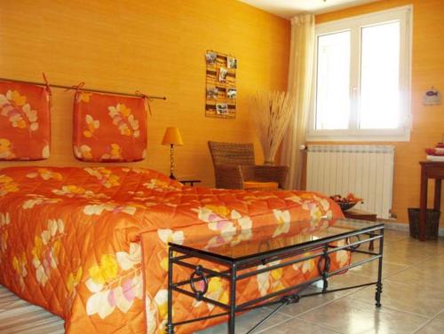 Postel nebo postele na pokoji v ubytování Le Panorama - Chambres d'hôtes - Cuisine disponible