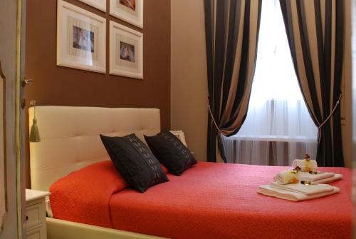 Cama o camas de una habitación en Costantino Primo Holiday - Roma St.Pietro