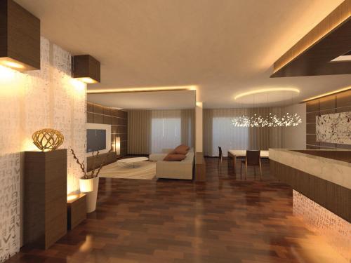 Katil atau katil-katil dalam bilik di Mövenpick Hotel du Lac Tunis