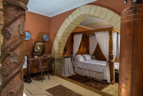 Postel nebo postele na pokoji v ubytování Villa Domenicale