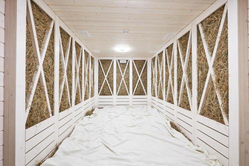 a room that is under construction with a mattress at Grand Hotel Lviv Casino & Spa in Lviv