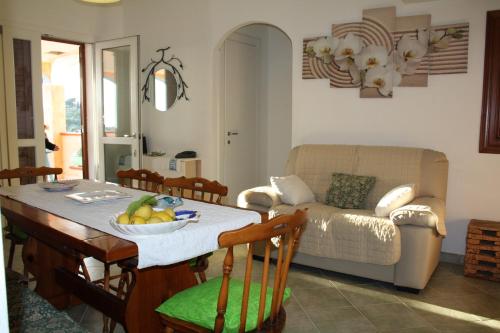 Coin salon dans l'établissement villa la Scaletta