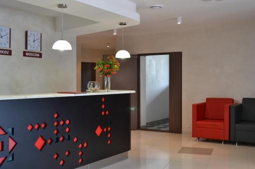 Posezení v ubytování Hotel Kalyna