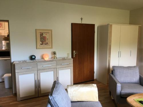 Χώρος καθιστικού στο Ferienhaus Munterley