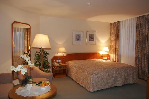 Posteľ alebo postele v izbe v ubytovaní Hotel Heuberg