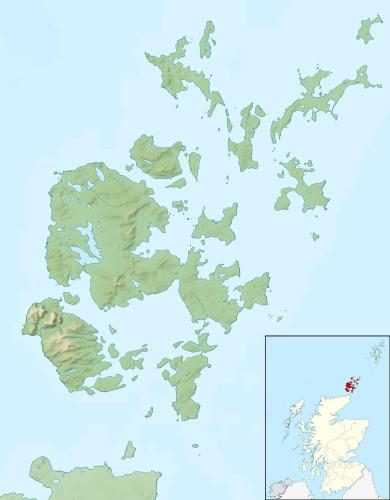 a map of the united kingdom of ireland at Kevara Self-Catering in Finstown