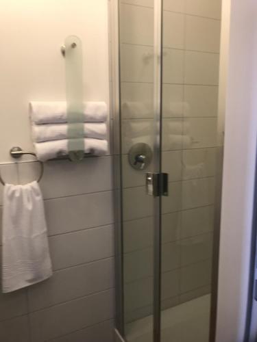 Et badeværelse på Ferien Apartment