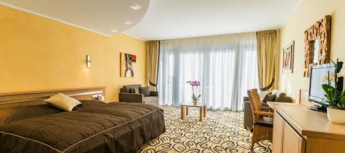 Voodi või voodid majutusasutuse Hotel Brimer toas