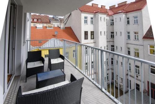 Balkonas arba terasa apgyvendinimo įstaigoje Central Living Apartments - Reumannplatz