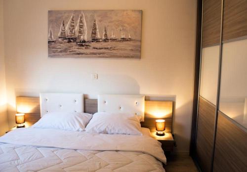 Cama o camas de una habitación en Luxury Apartment Marko