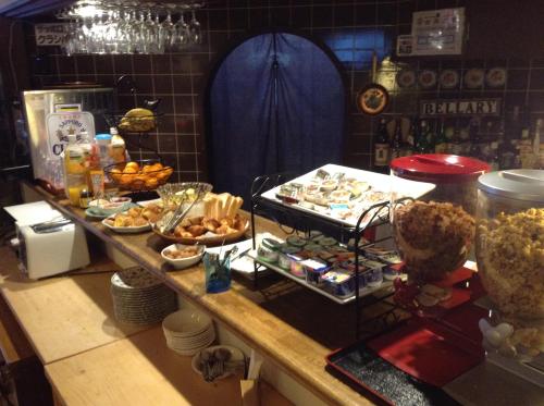 Mad på bed and breakfast-stedet eller i nærheden