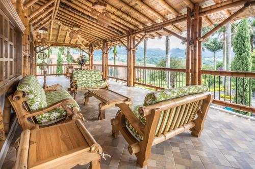 Χώρος καθιστικού στο Hotel Casa San Carlos Lodge Pereira