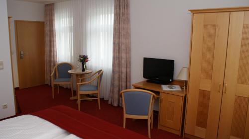Μια τηλεόραση ή/και κέντρο ψυχαγωγίας στο Hotel Waldperle