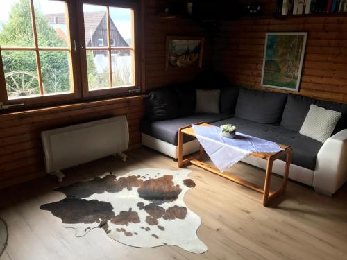 Posezení v ubytování Ferienhaus Sauerland