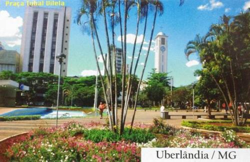 Κήπος έξω από το Hotel Monte Carlo Uberlândia