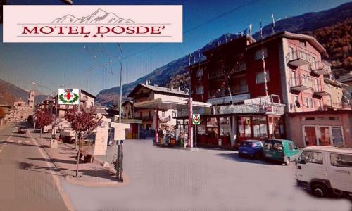 a view of a street in a small town at Albergo Motel Dosdè B&B in Grosio