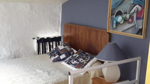 Un pat sau paturi într-o cameră la La bergerie St Didier en Velay 43140