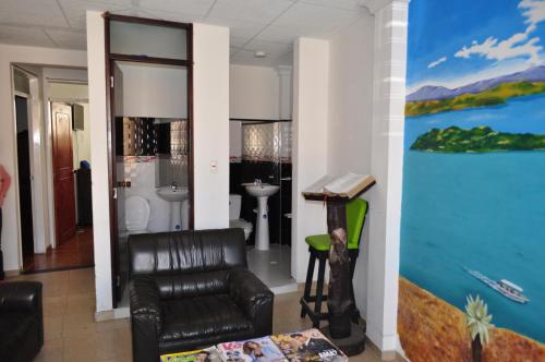 Η κουζίνα ή μικρή κουζίνα στο Hotel Costa Azul
