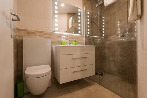 Ένα μπάνιο στο Apartments Alpenrose
