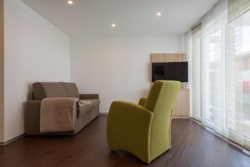 Χώρος καθιστικού στο Apartments Alpenrose