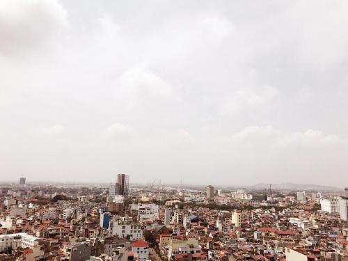 uitzicht op een grote stad met gebouwen bij SHP Plaza 12 Lach Tray Hai Phong in Hai Phong