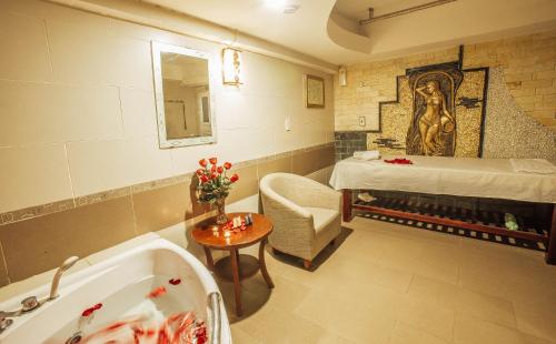 Ванная комната в Muong Thanh Vinh Hotel