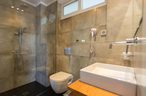 Koupelna v ubytování Leto Nuevo Hotel