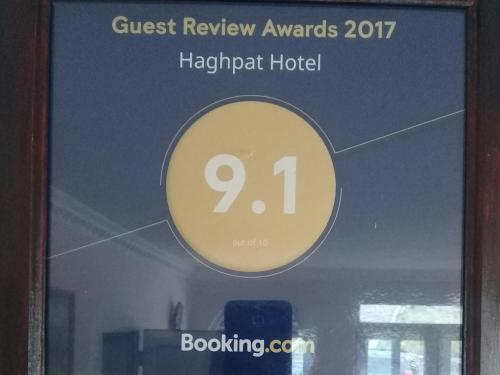 Certifikát, hodnocení, plakát nebo jiný dokument vystavený v ubytování Haghpat Hotel